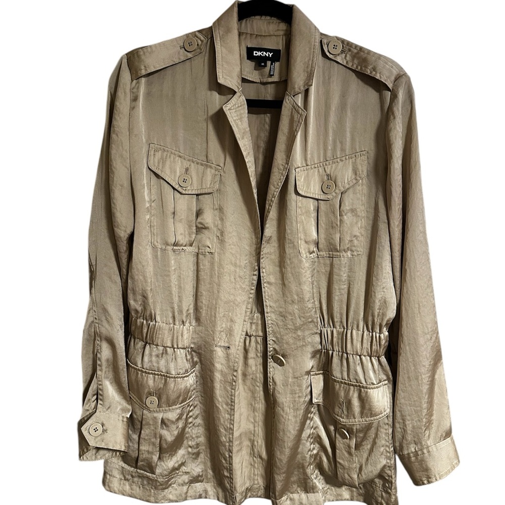 DKNY Women's Gold Utility Jacket